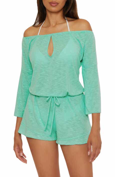 Breezy Basics Off the Shoulder Cover-Up Romper