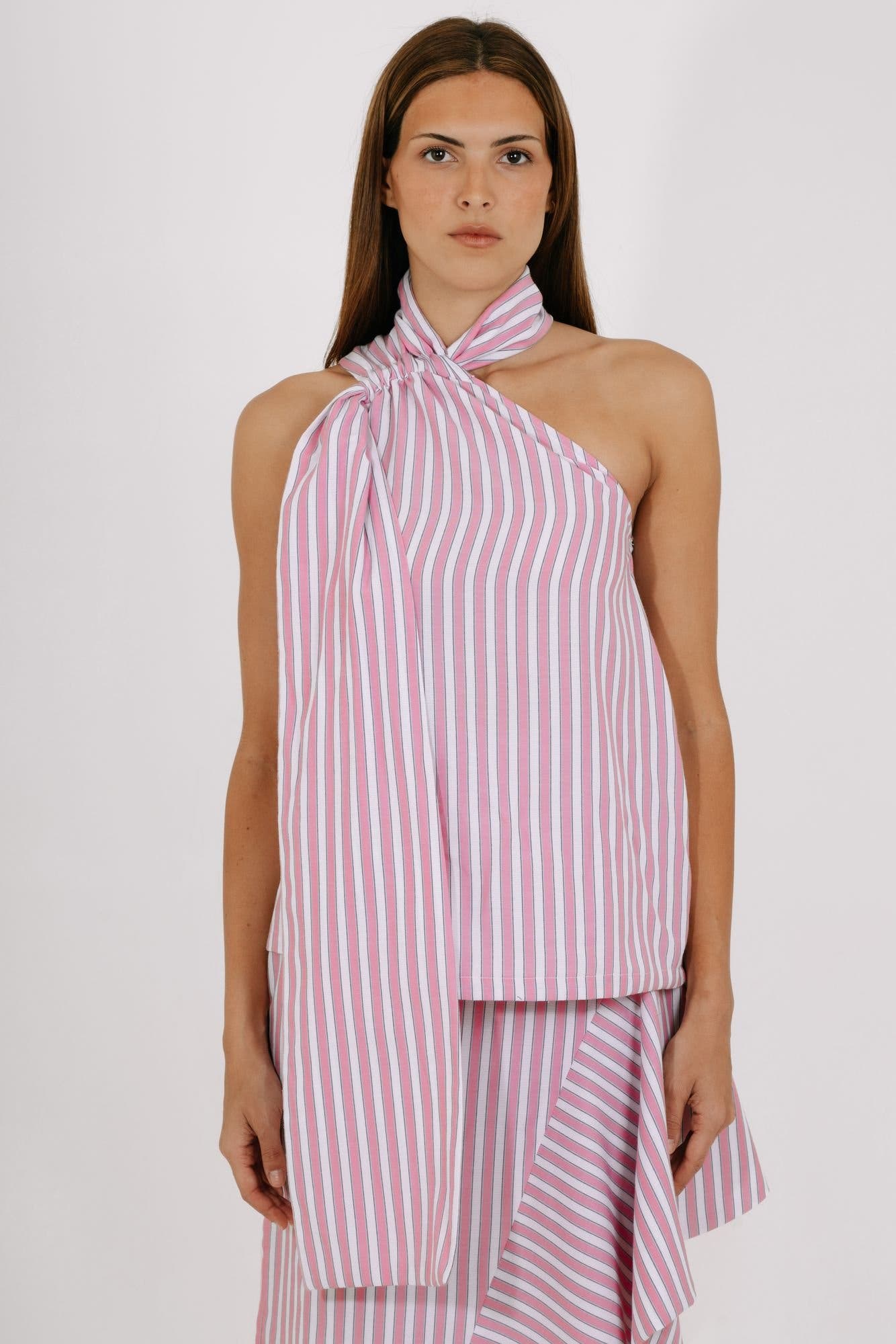 White and Pink Stripes