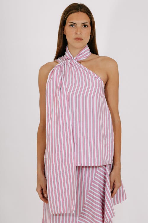 Valentina Gordon Cloud Top in White And Pink Stripes at Nordstrom, Size Small