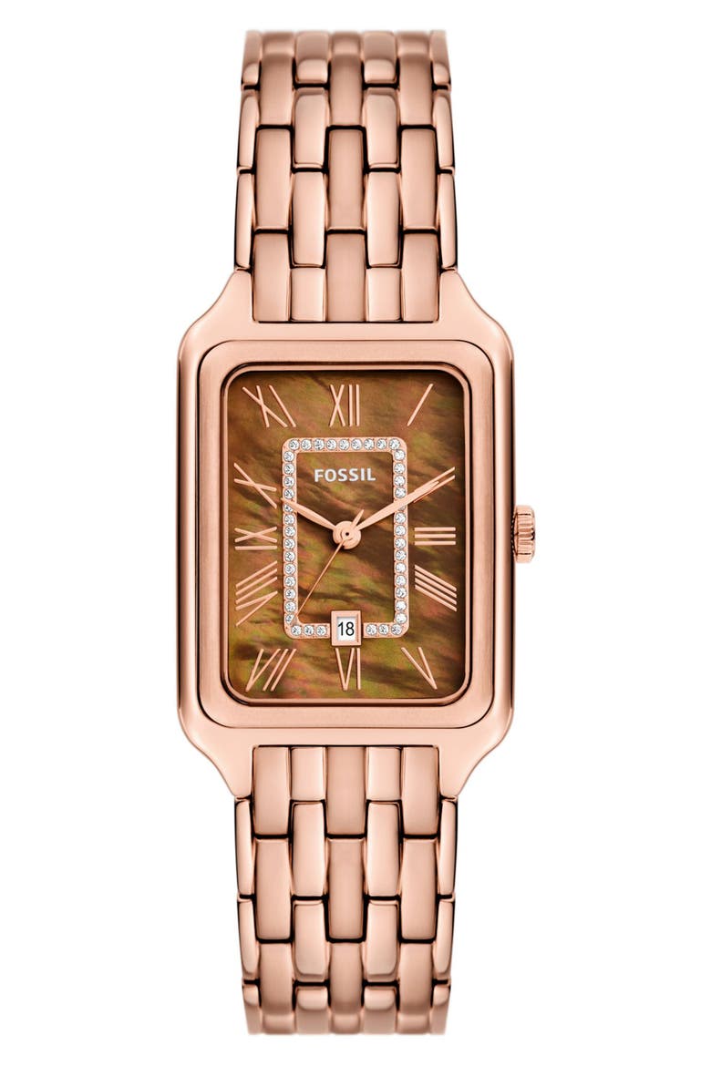 Raquel Bracelet Watch, 26mm, Main, color, ROSE GOLD