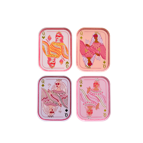 Jollity & Co . Queens Card Dinner Plates