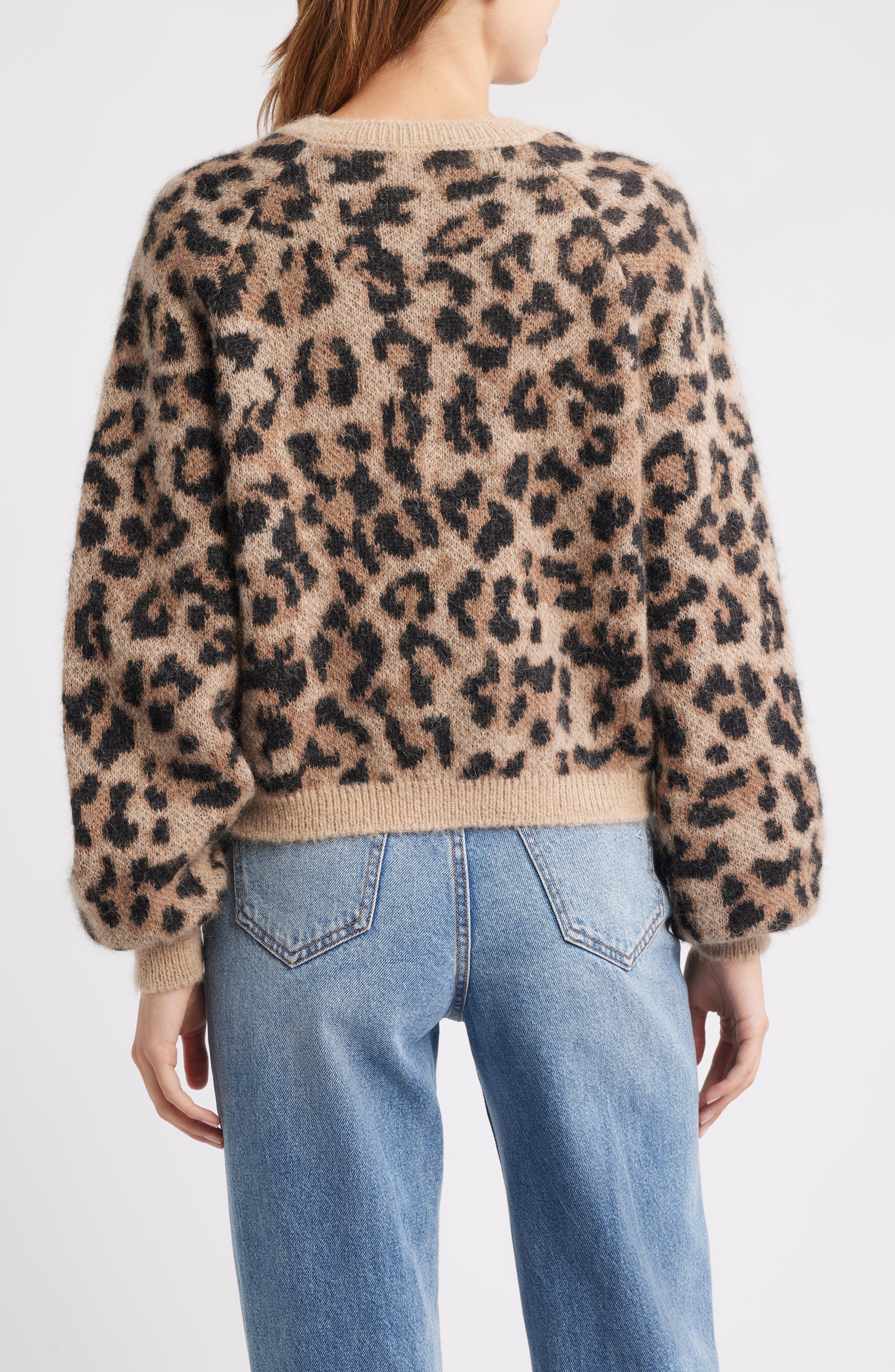 トップス LEOPARD HEAVY MOHAIR KNIT CARDIGAN トップス LEOPARD HEAVY