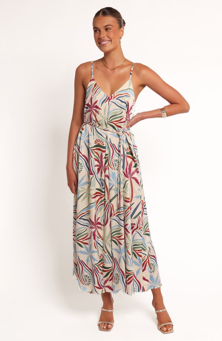 Petal & Pup Riva Mixed Print Maxi Dress, Alternate, color, Tahitian Tide