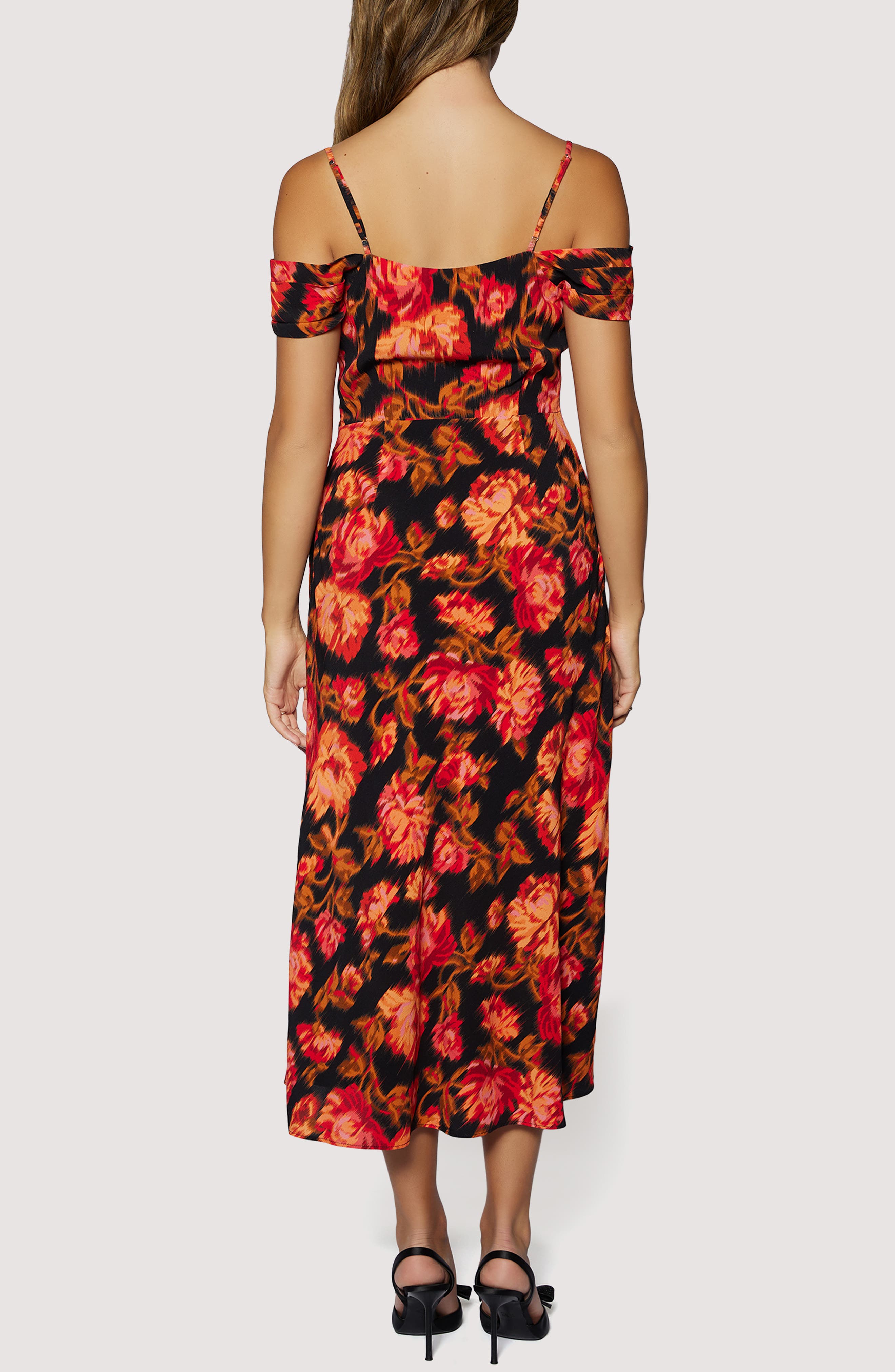 Evenign Bloom Cold Shoulder Midi Dress - image 2