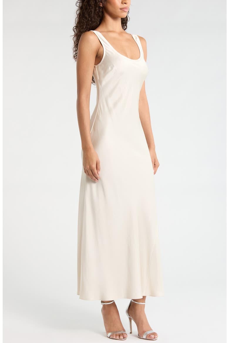 Coco Bias Cut Satin Tank Dress, Alternate, color, OYSTER