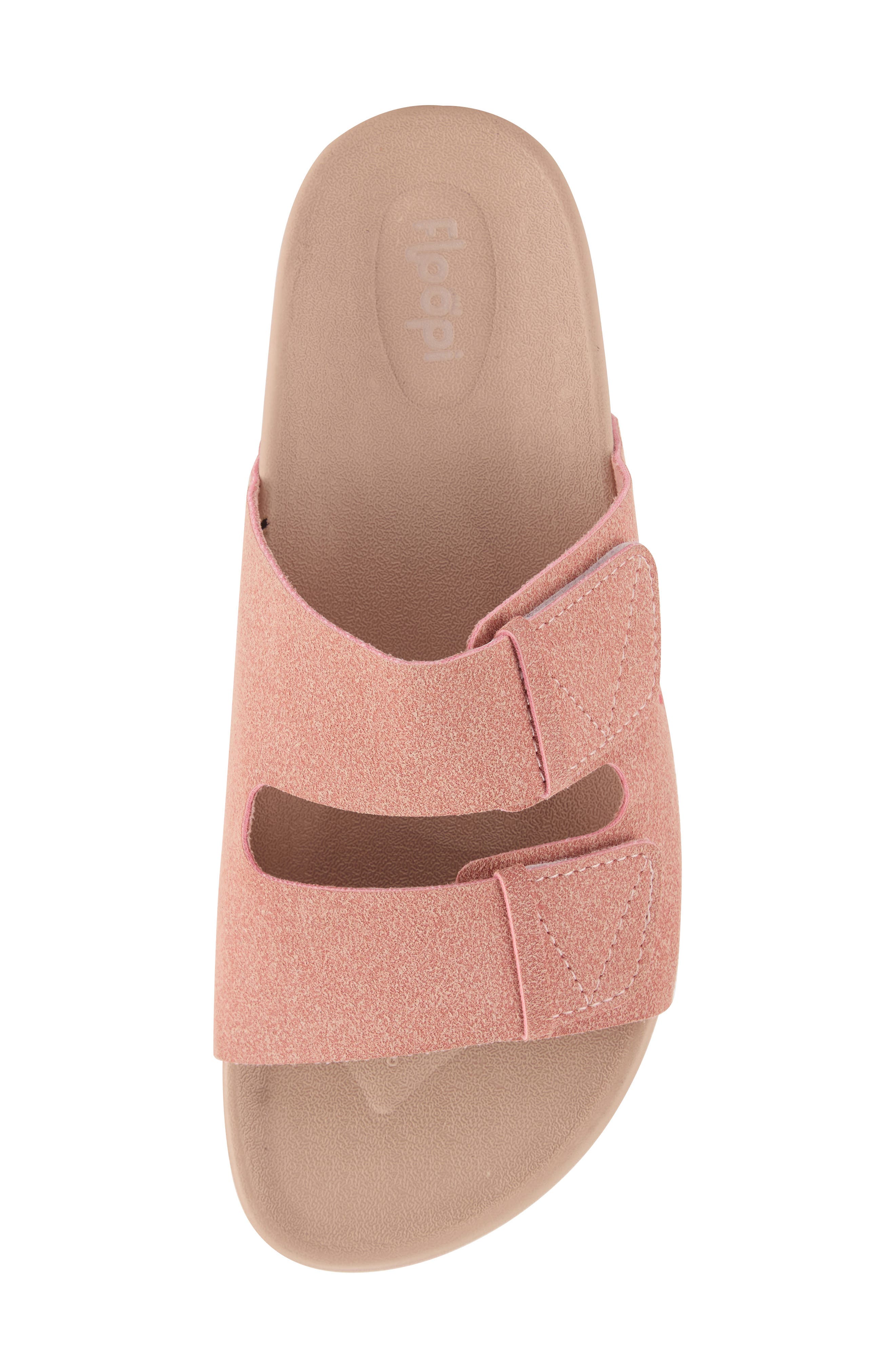 FLOOPI Double Strap Platform Slide Sandal, Alternate, color, Pink