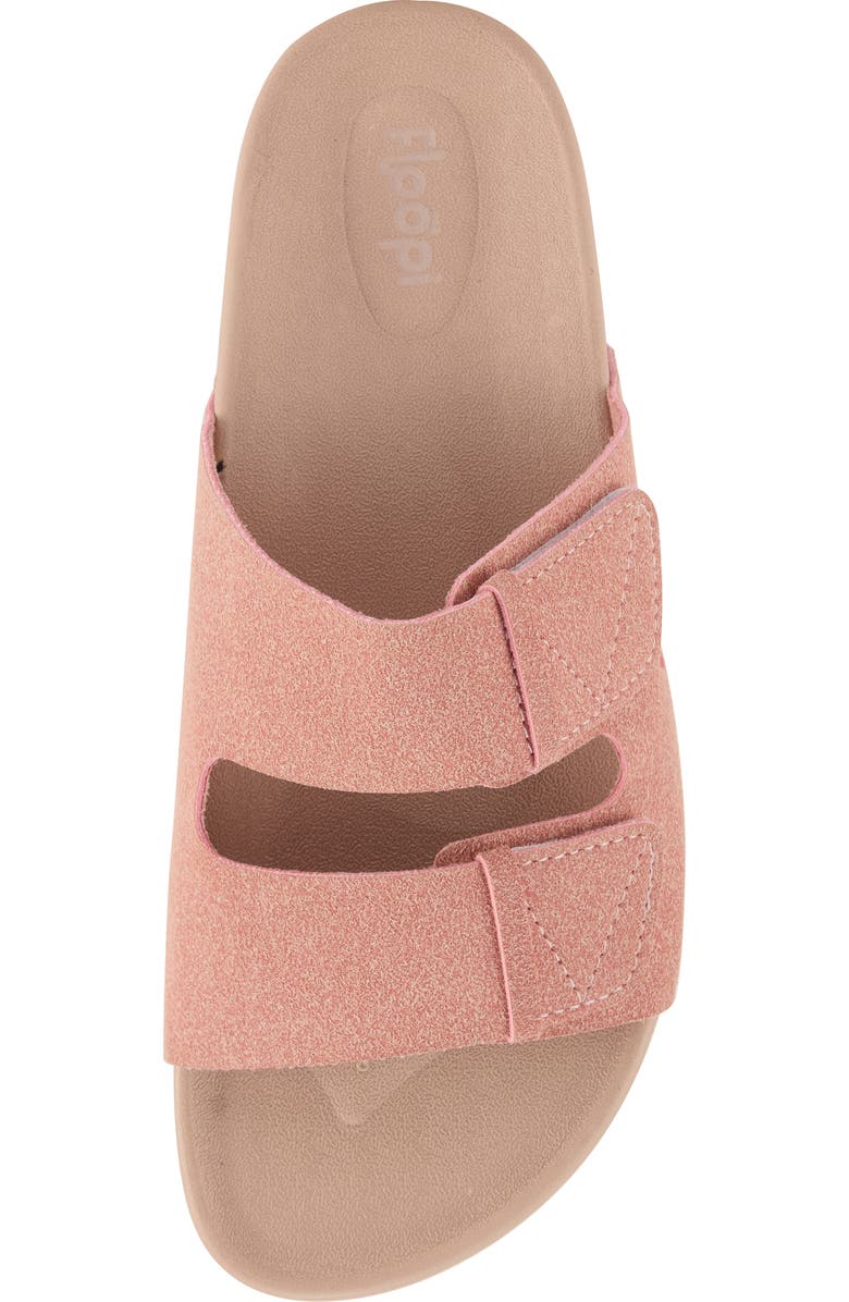 FLOOPI Double Strap Platform Slide Sandal, Alternate, color, Pink
