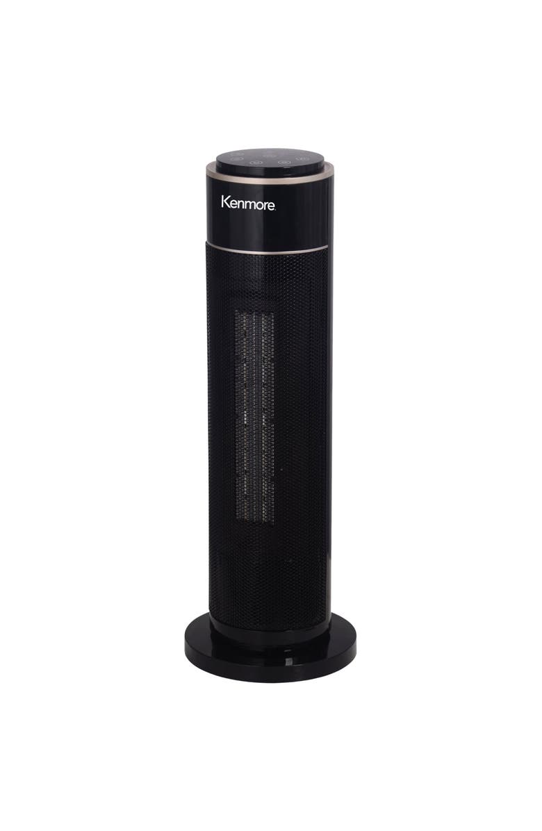 Kenmore 21 Inch Black Oscillating Tower Space Heater, Main, color, Black