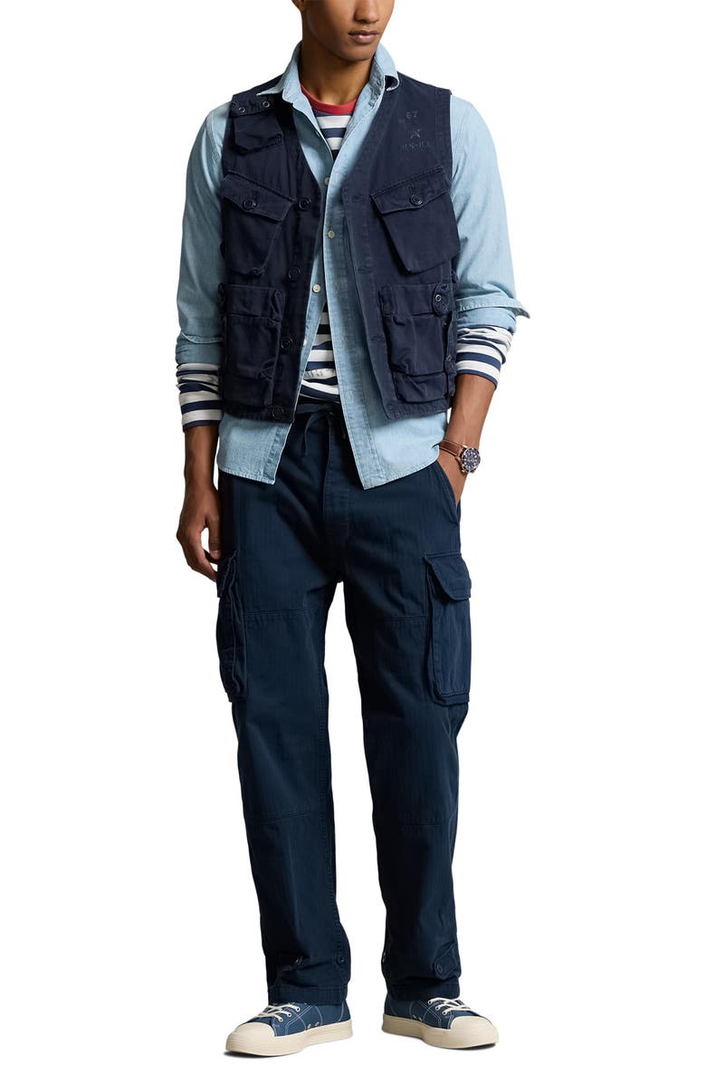 Polo Ralph Lauren Herringbone Twill Cargo Pants, Alternate, color,