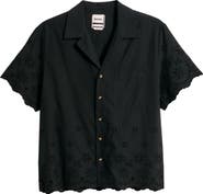 RIZORT Banks Eyelet Embroidery Camp Shirt