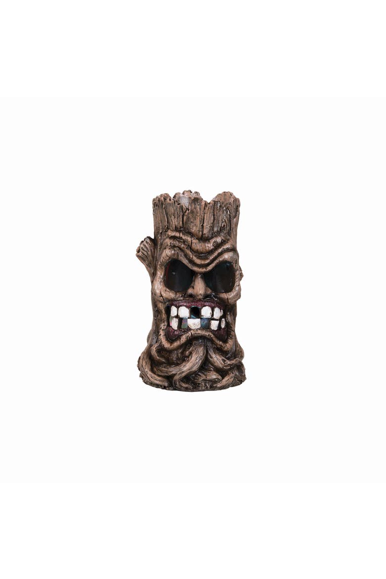 3.54" x 5.91" Decorative Halloween Tree Trunk Figurine, Alternate, color, Brown