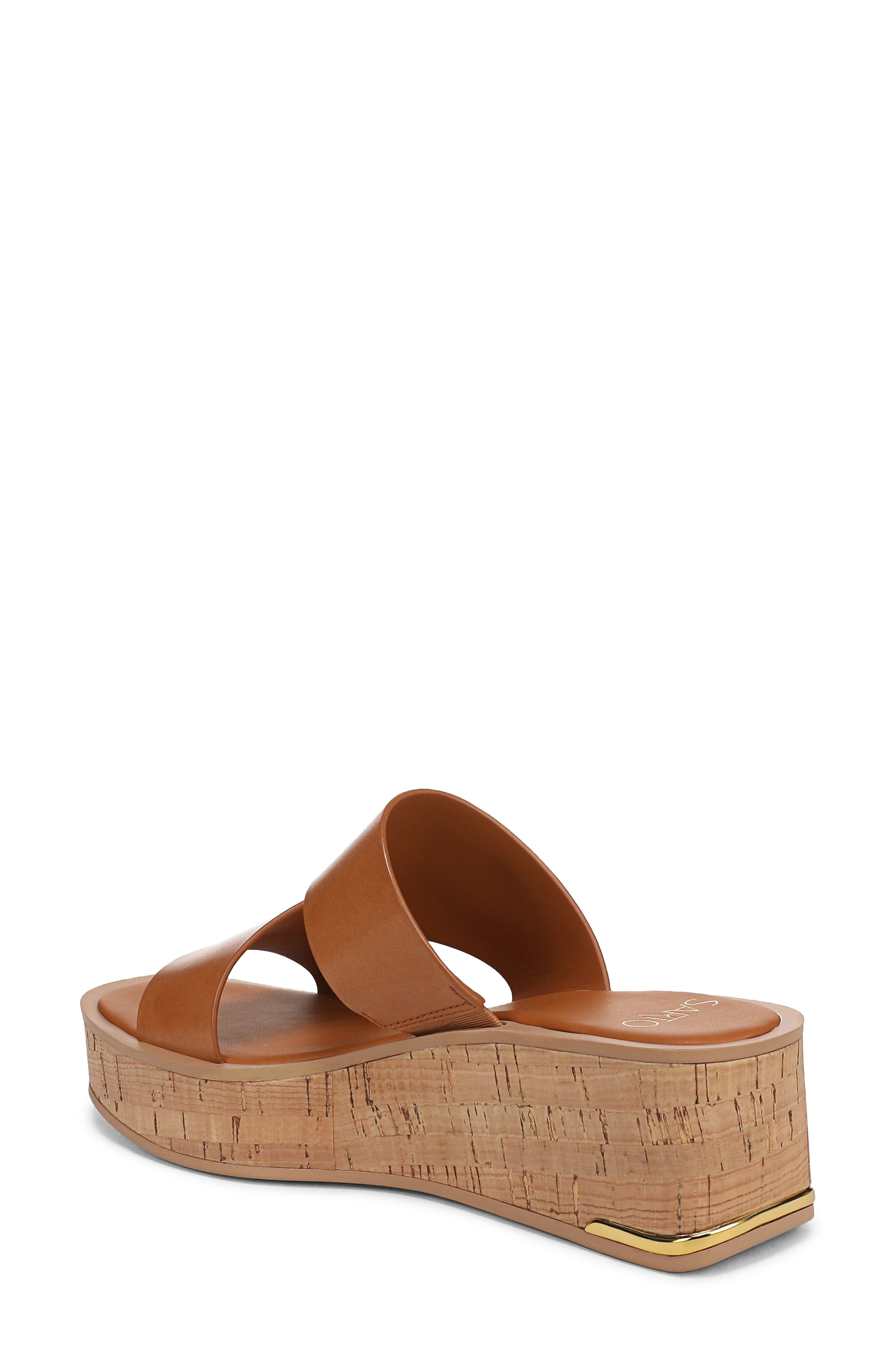 SARTO by Franco Sarto Tahani 2 Platform Wedge Sandal, Alternate, color, Caramel