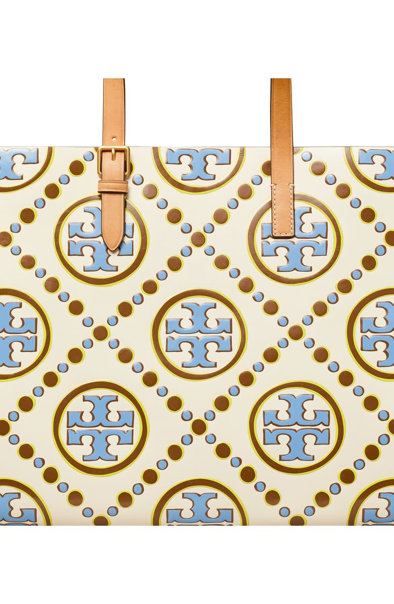 Tory Burch T Monogram Contrast Embossed Tote, Alternate, color,