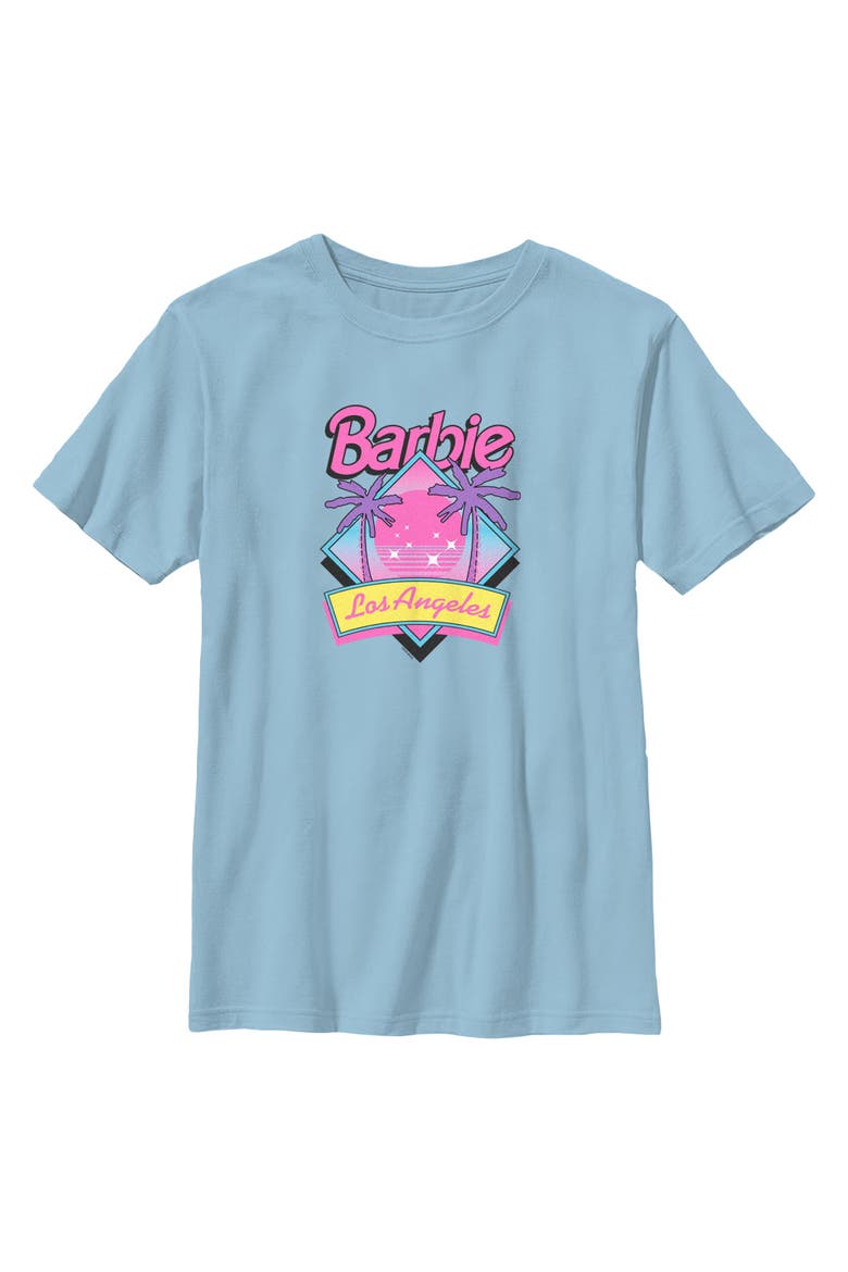 Boys' Los Angeles Retro Scene T-Shirt, Main, color, Light Blue