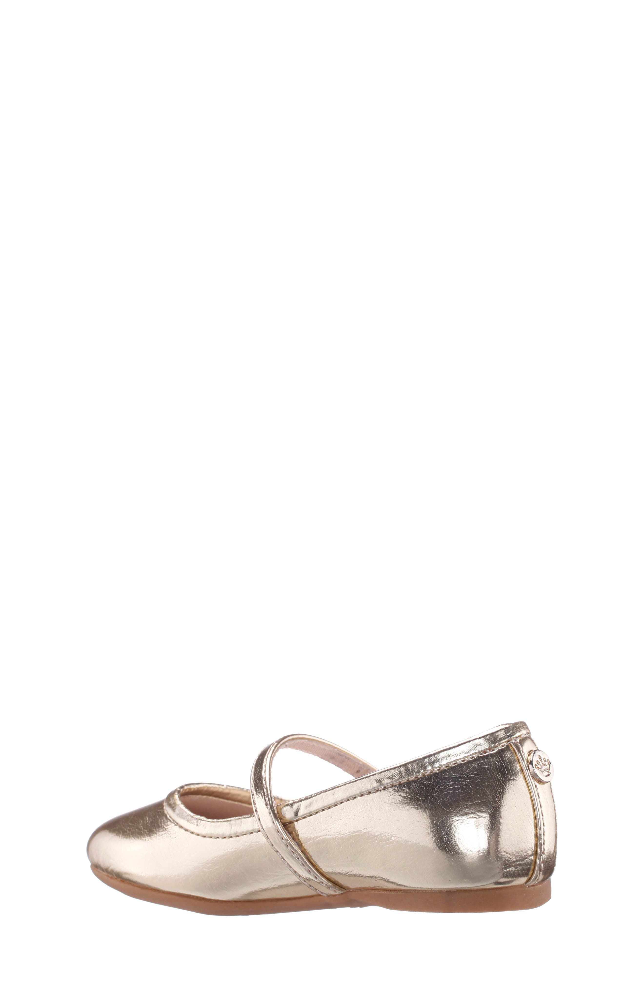 Kids' Nicola Mary Jane Flat, Alternate, color, GOLD METALLIC