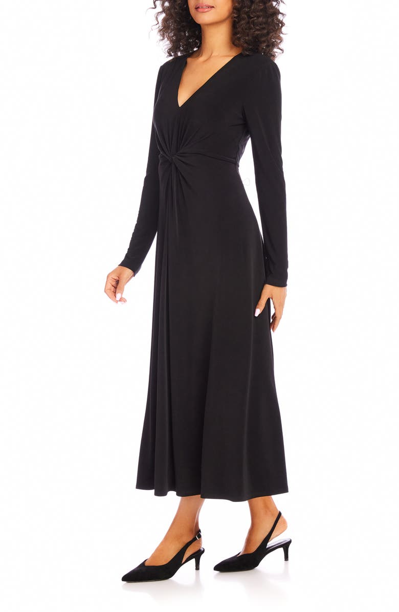Karen Kane Monroe Twist Front Long Sleeve Dress, Alternate, color, 