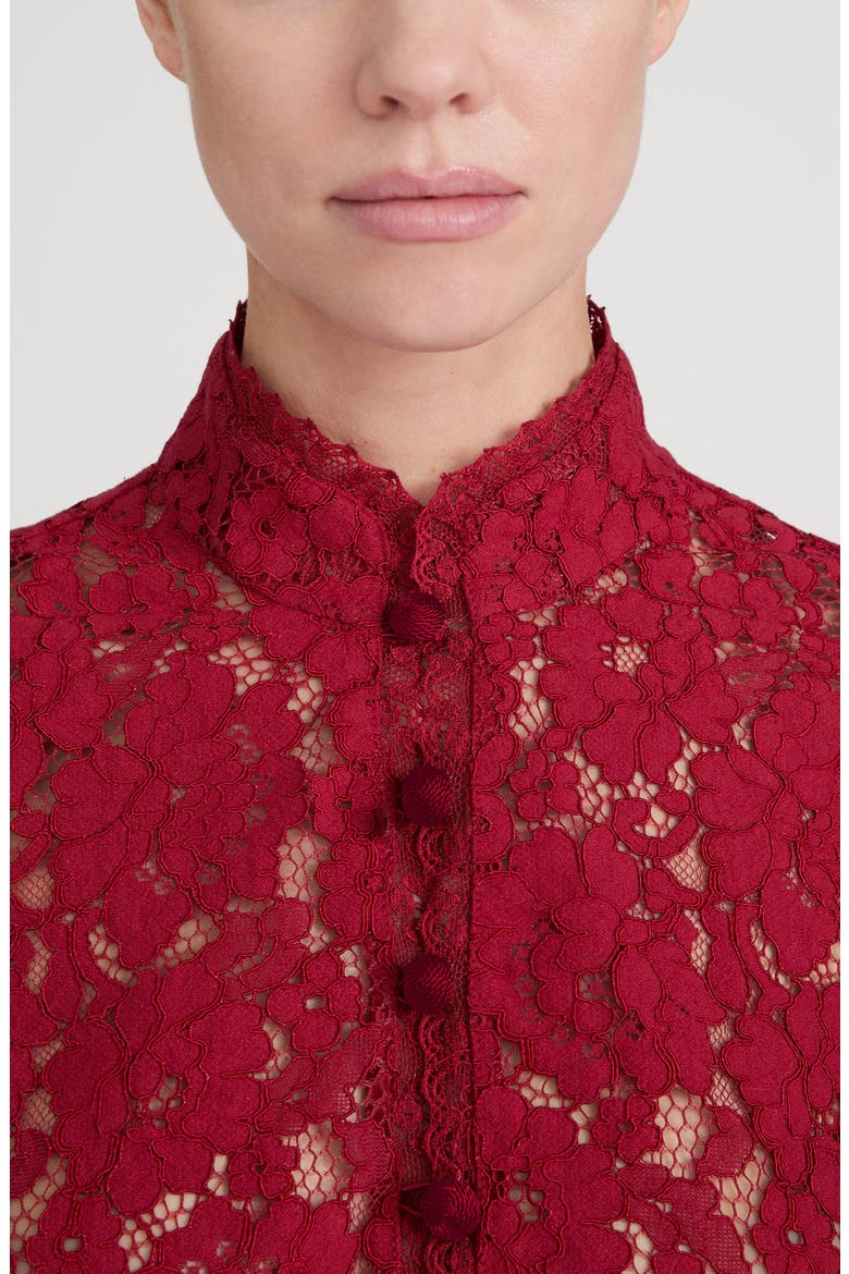 The Lace Salon Top, Alternate, color, DEEP RUBY