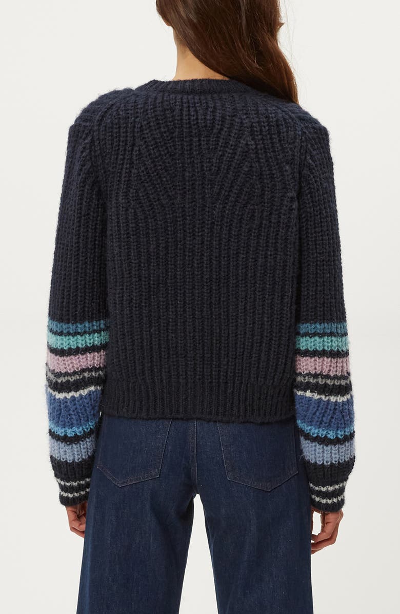 Michael Stars Lumi Stripe Cardigan, Alternate, color, Nocturnal Combo