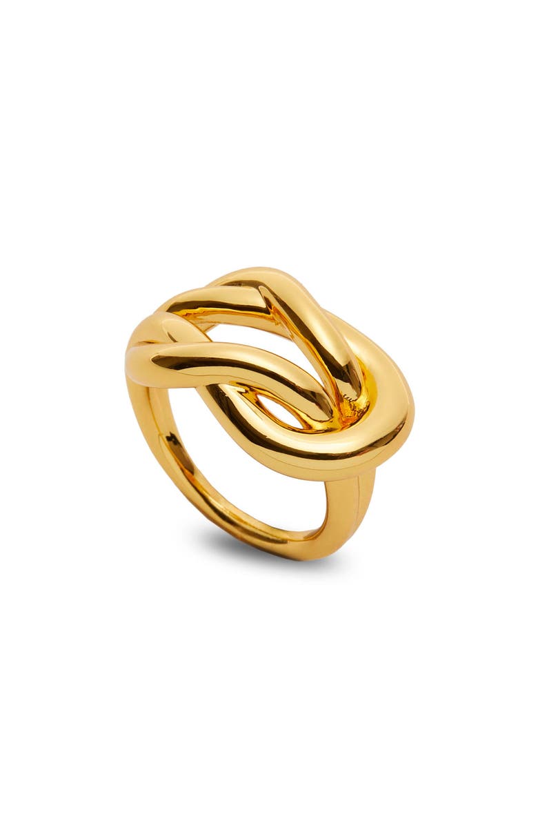 Lele Sadoughi Knotted Ring, Main, color, Gold 720