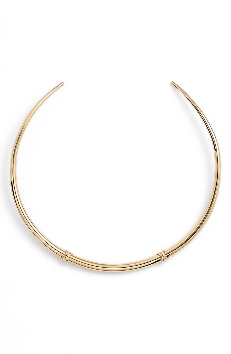 Tory Burch Wrap Detail Collar Necklace, Main, color,