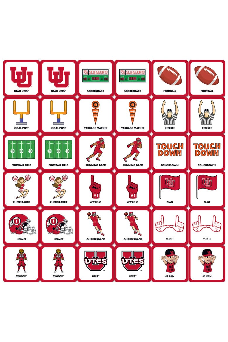 Utah Utes Matching Game, Alternate, color, Multicolor