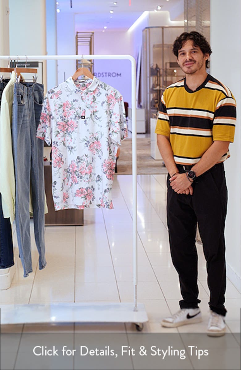 Core Spring Showers Floral Performance Golf Polo, sales video thumbnail