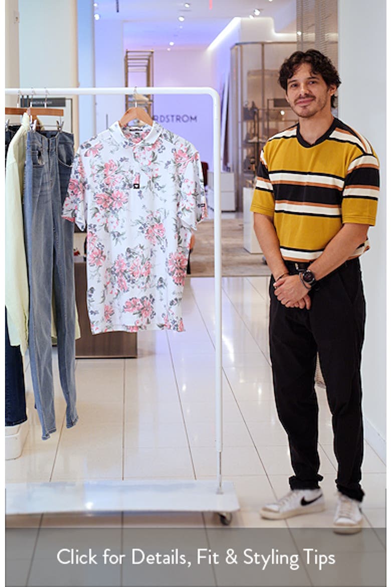 Core Spring Showers Floral Performance Golf Polo video