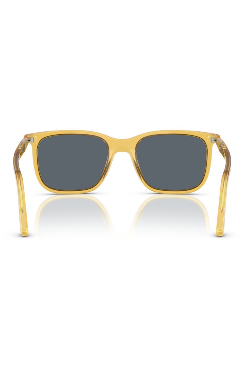 56mm Rectangular Sunglasses, Alternate, color, BLUE WHITE