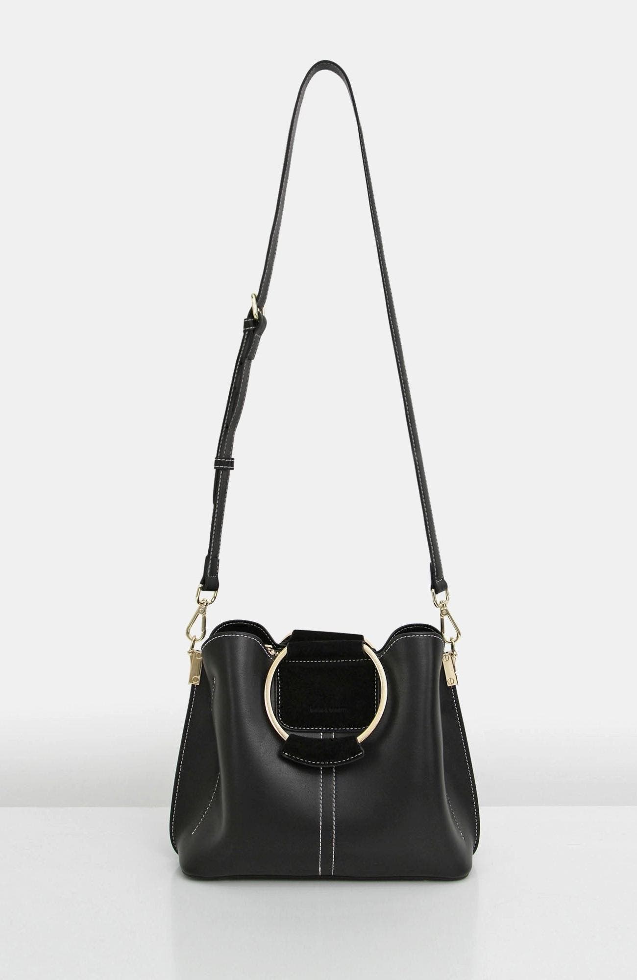 Belle & Bloom Twilight Leather Cross Body Bag, Alternate, color, Black