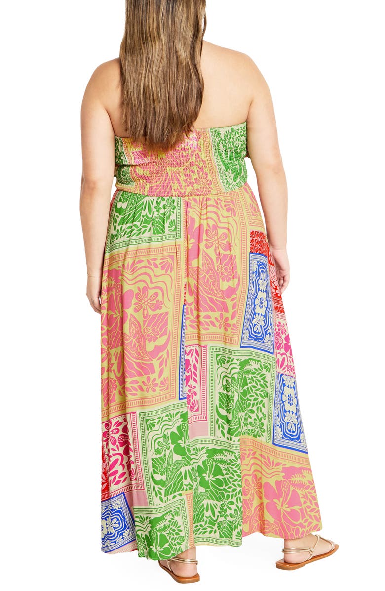 City Chic Love Anthem Halter Maxi Dress, Alternate, color, Love Anthem