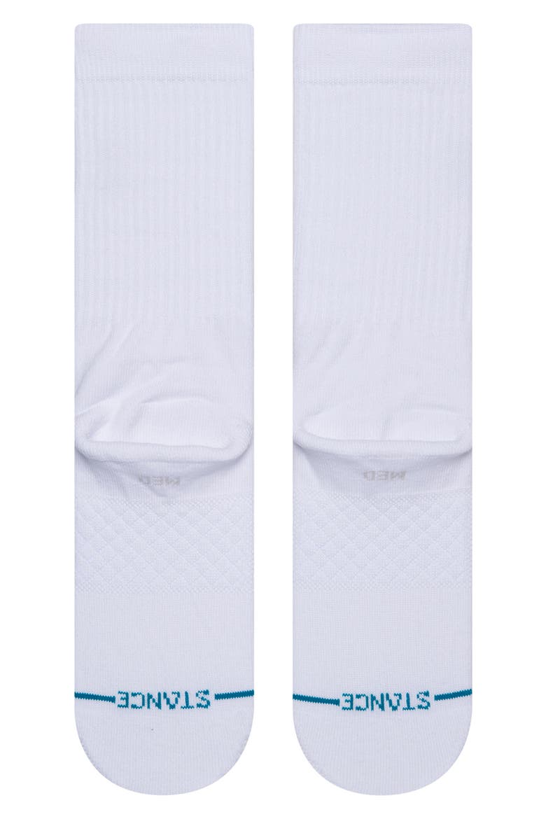 NBA Logoman St Crew Socks, Alternate, color, WHITE