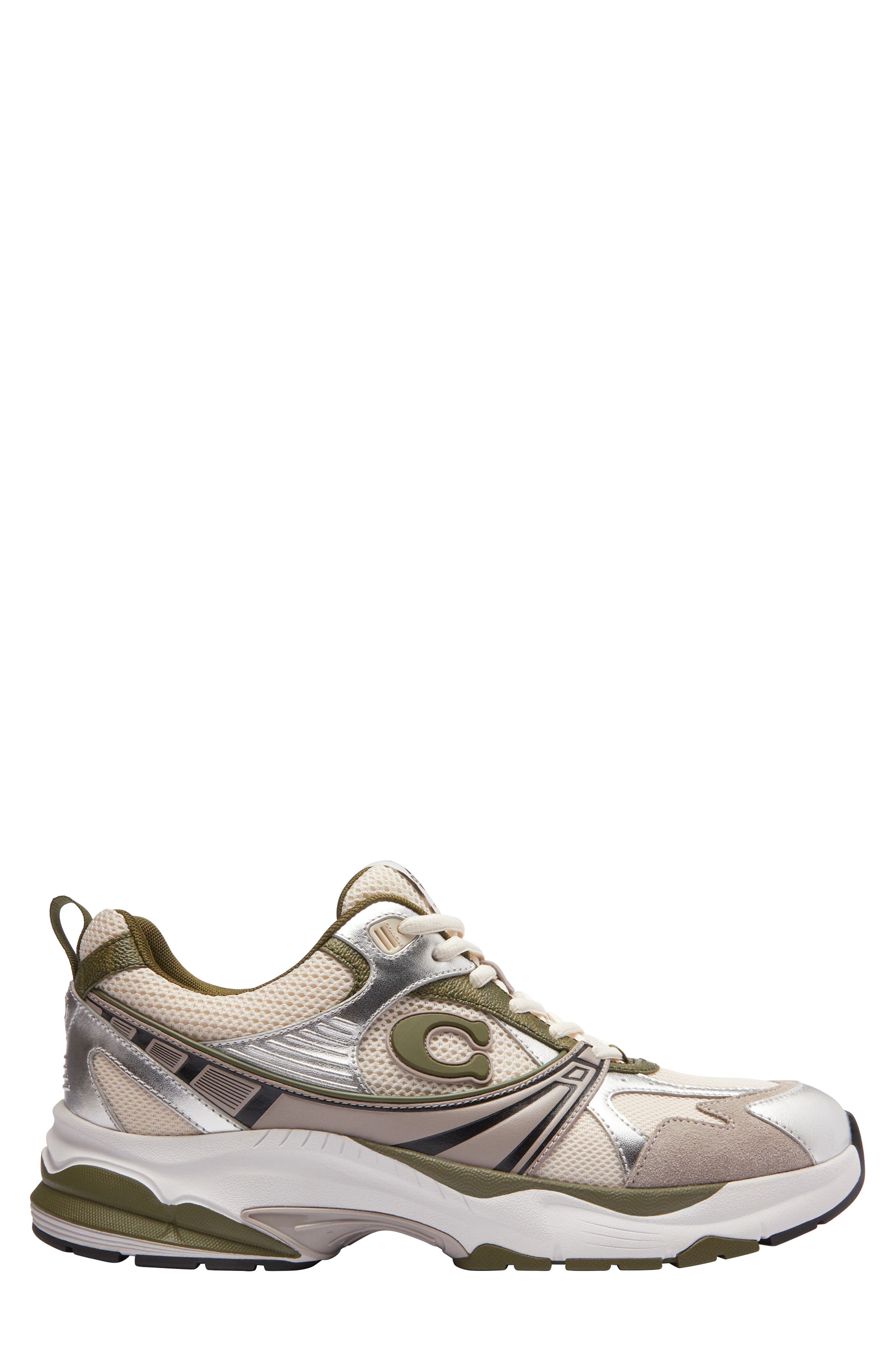 COACH Mesh Sneaker, Alternate, color, Olive Multi
