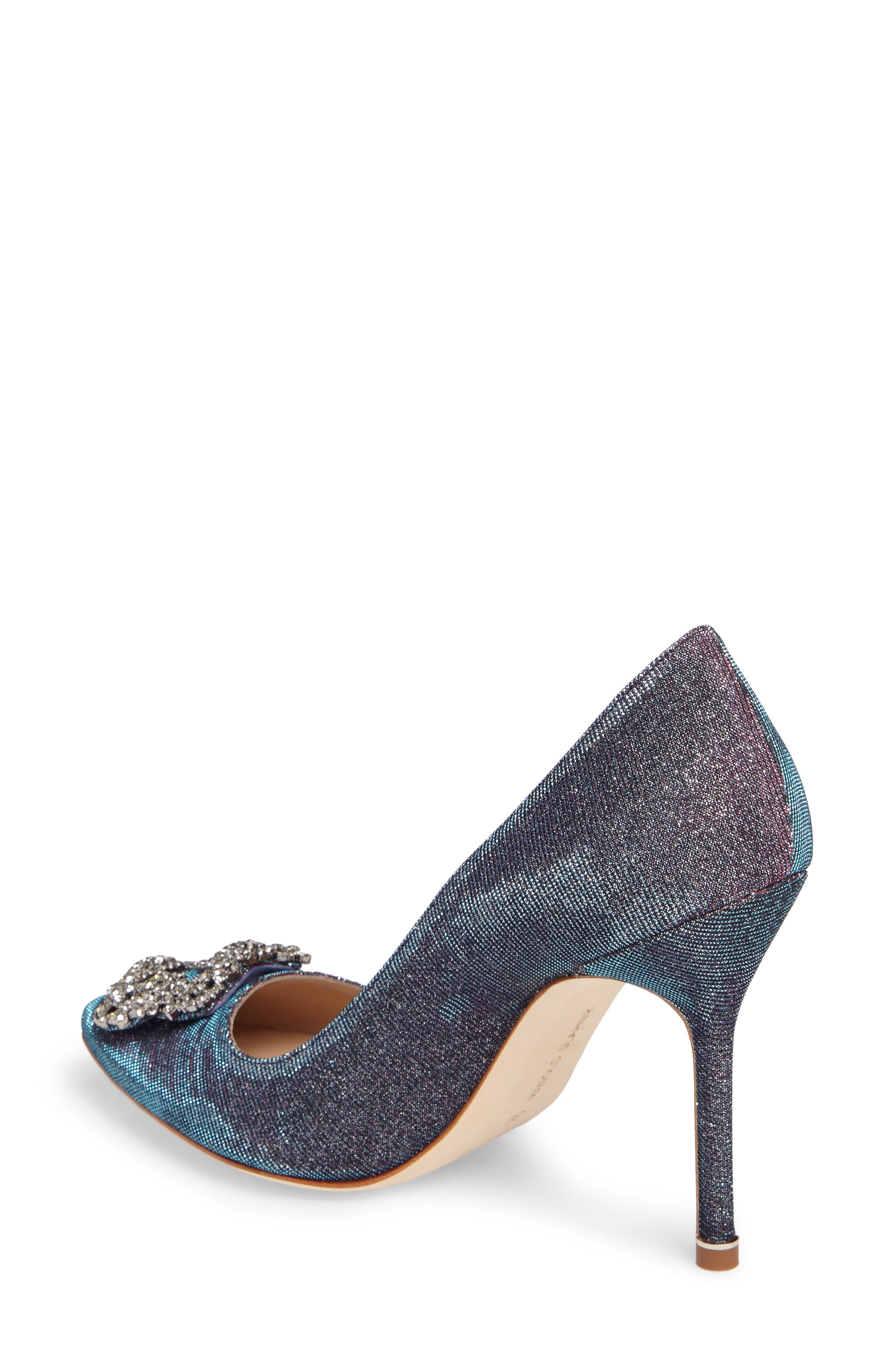 Hangisi Jeweled Pointed Toe Pump, Alternate, color, MIDNIGHT