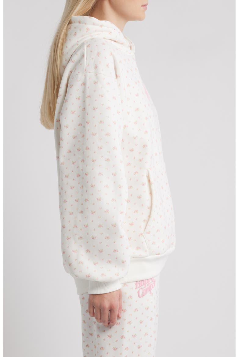 Garden Confetti Core Graphic Hoodie, Alternate, color, FROST WHITE