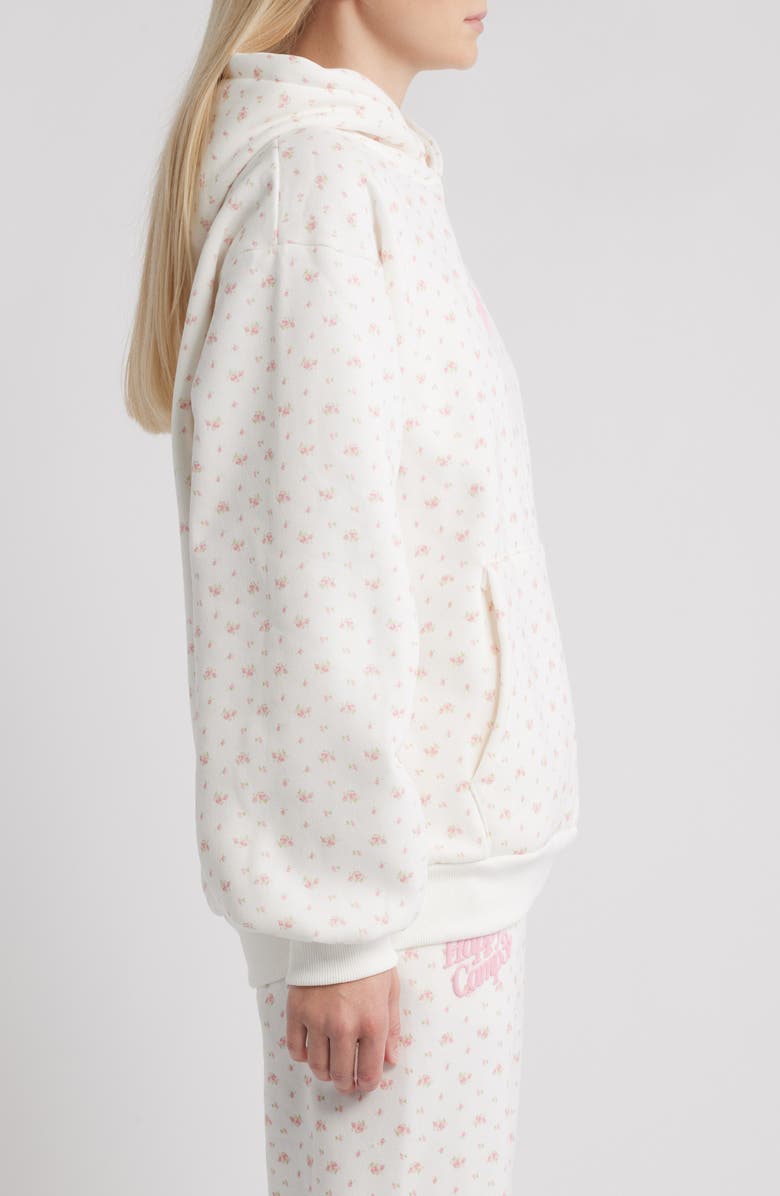 HAPPY CAMP3R Garden Confetti Core Graphic Hoodie, Alternate, color, Frost White