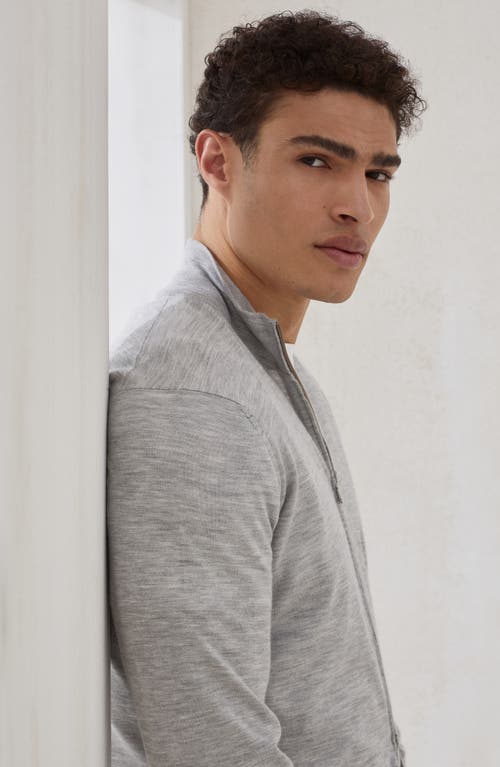 Brunello Cucinelli Lightweight Cardigan In Gray