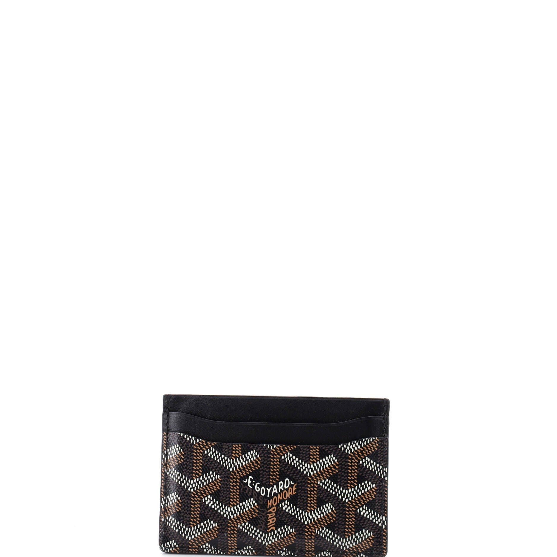 Saint Sulpice Card Holder Coated Canvas, Alternate, color, Print