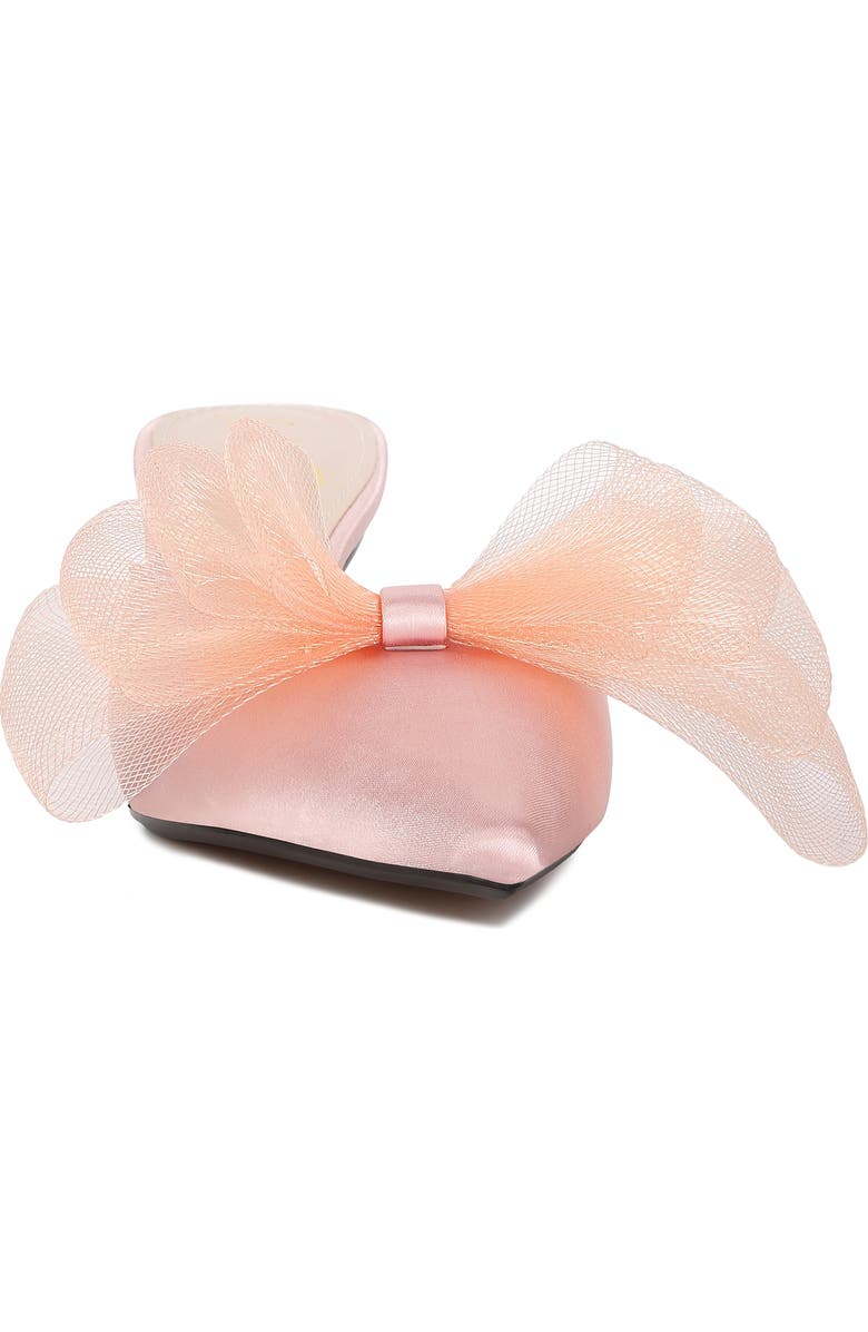 LONDON RAG Asma Bow Embellished Kitten Heel Mule, Alternate, color, Pink