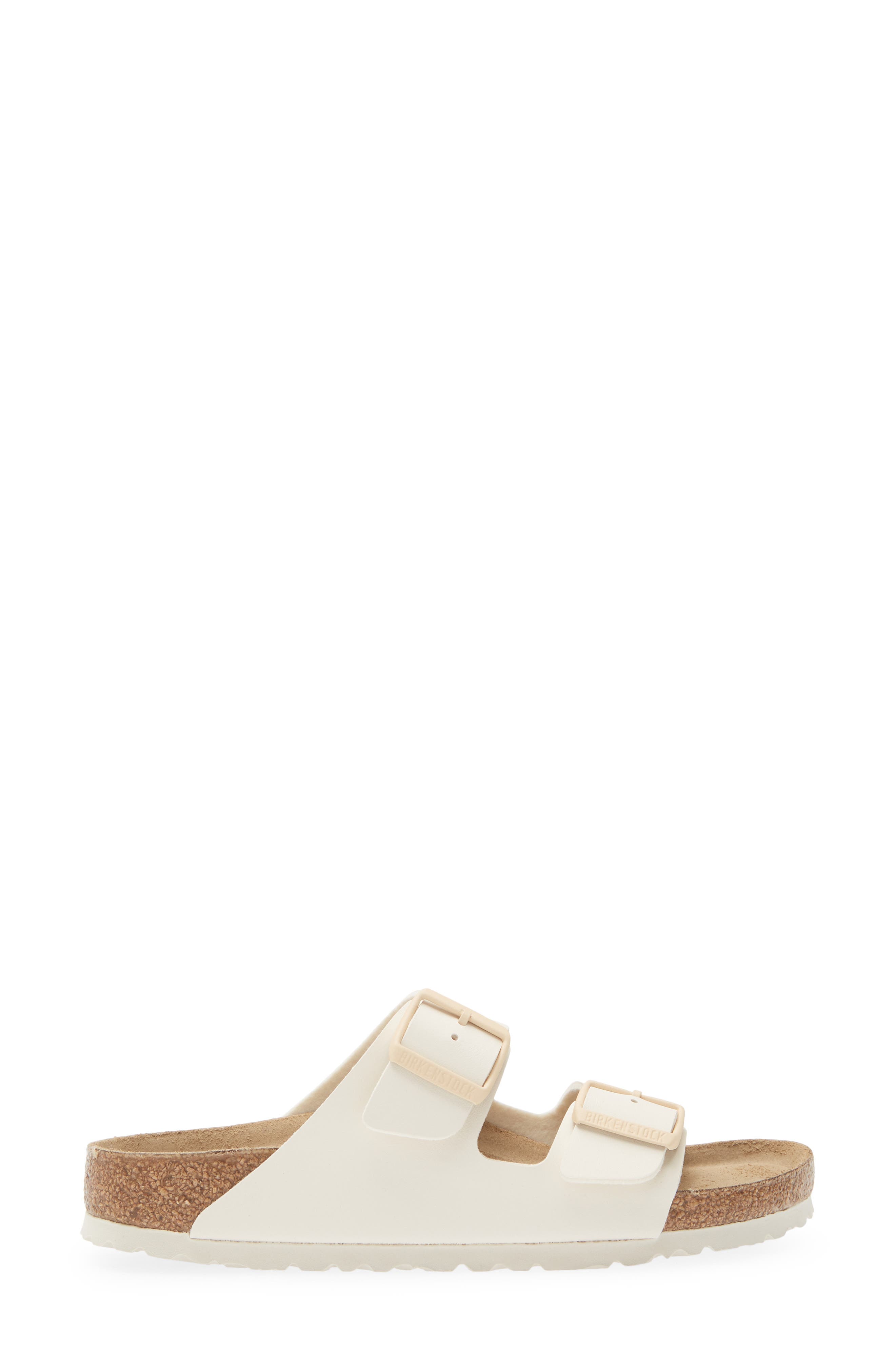 Birkenstock Arizona Slide Sandal, Alternate, color, Eggshell
