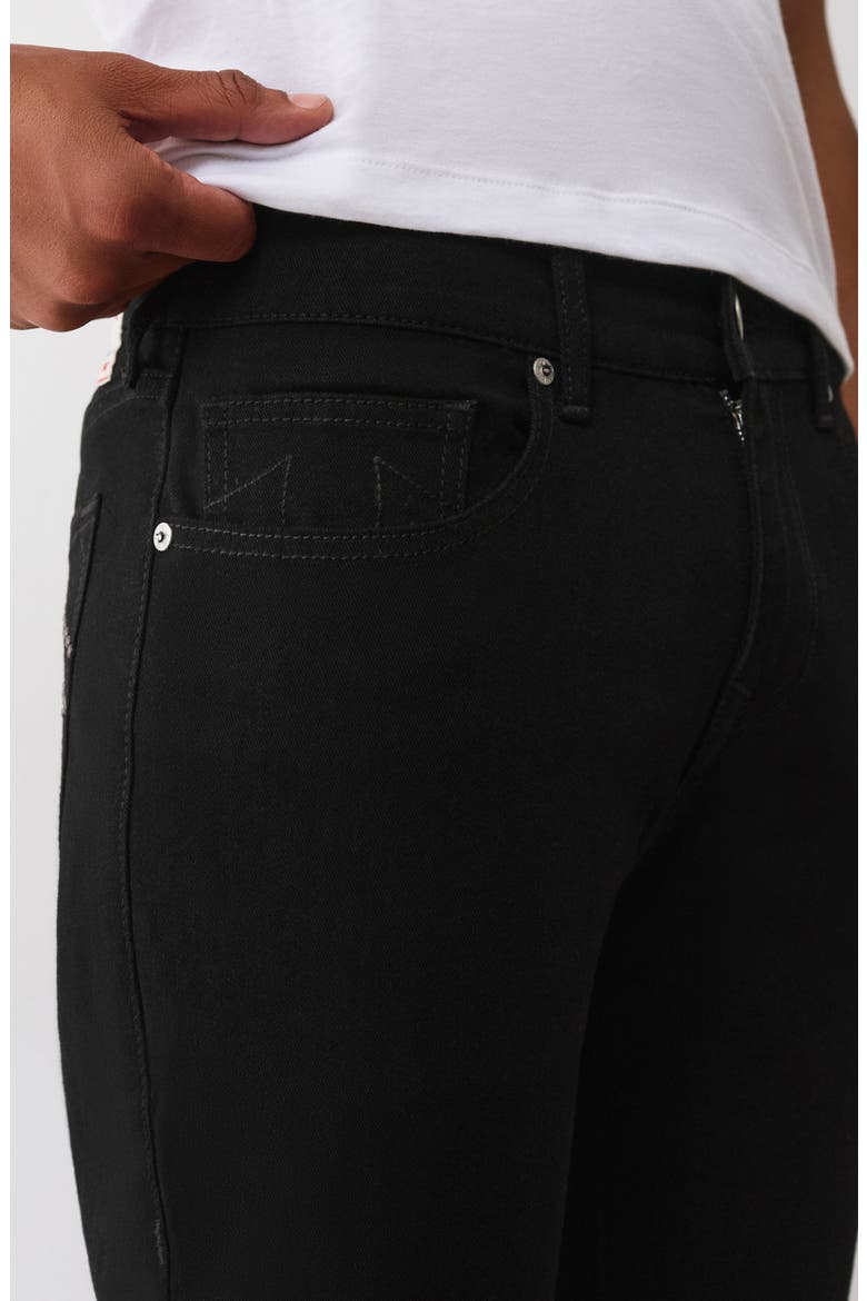 Geno Stud Slim Fit Jeans, Alternate, color, RINSE BLACK
