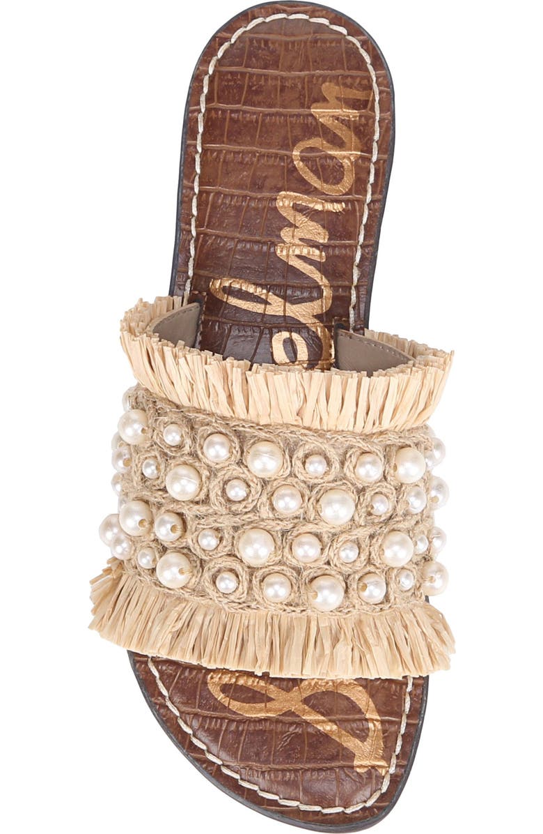 Sam Edelman Guthrie Raffia Slide Sandal, Alternate, color,
