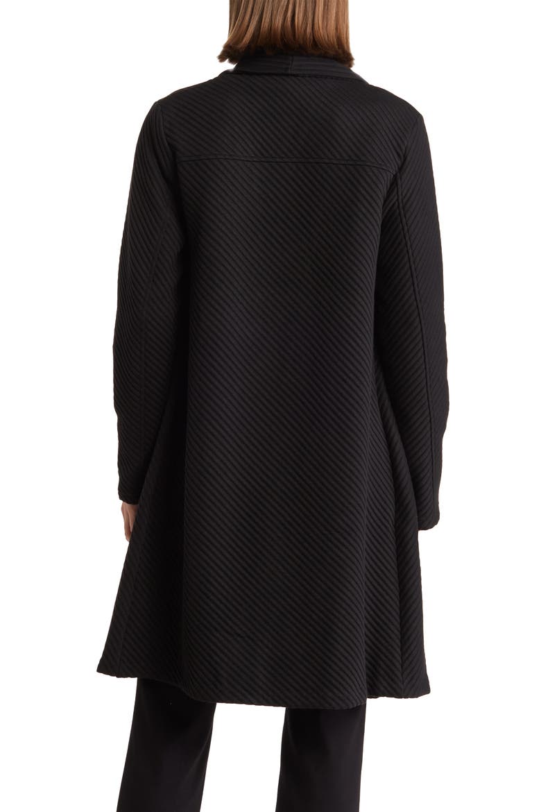 Ottoman Waterfall Knit Topper, Alternate, color, BLACK