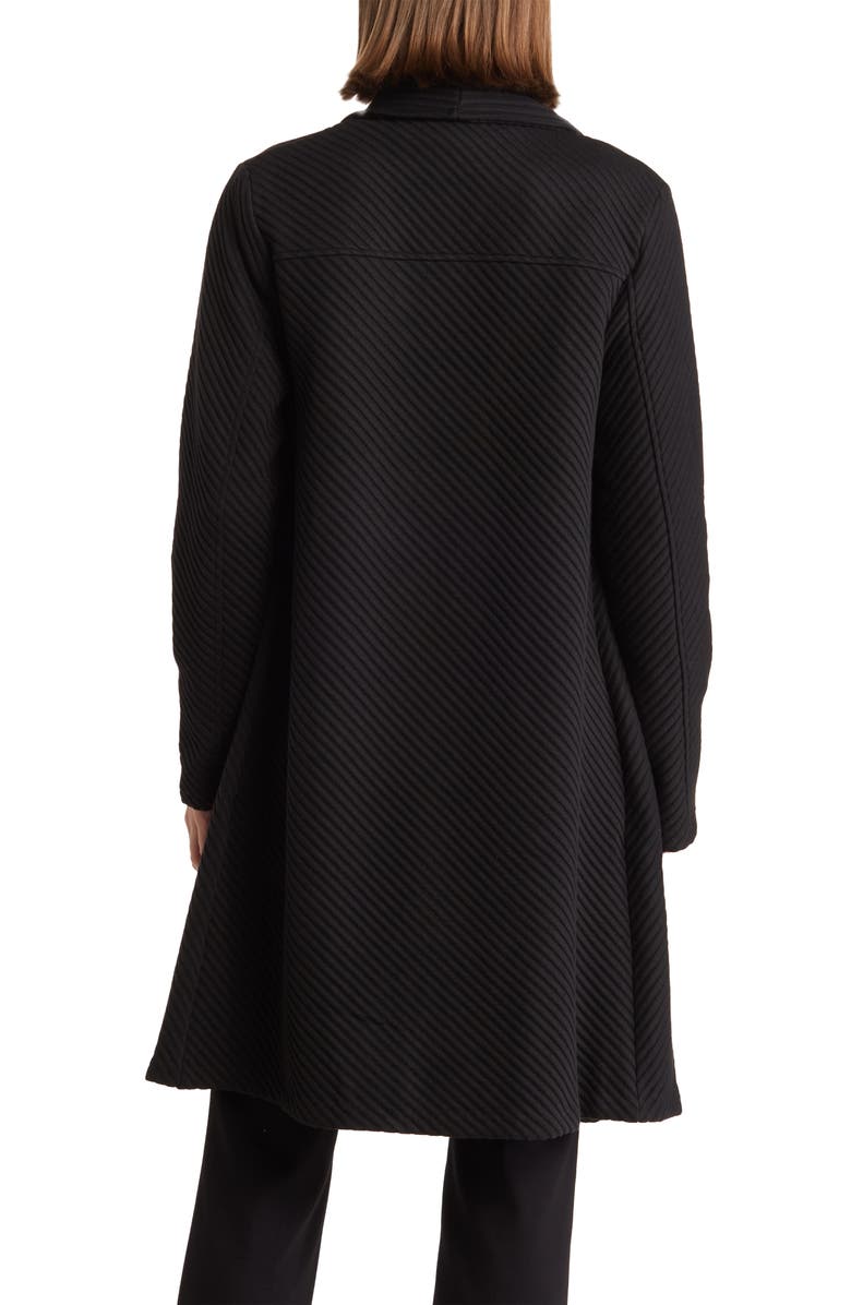 T Tahari Ottoman Waterfall Knit Topper, Alternate, color, Black