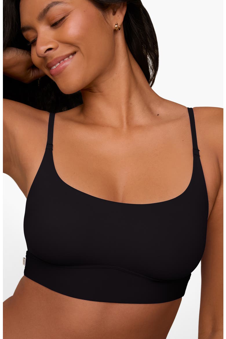 Bliss Scoop Bralette, Alternate, color, Black