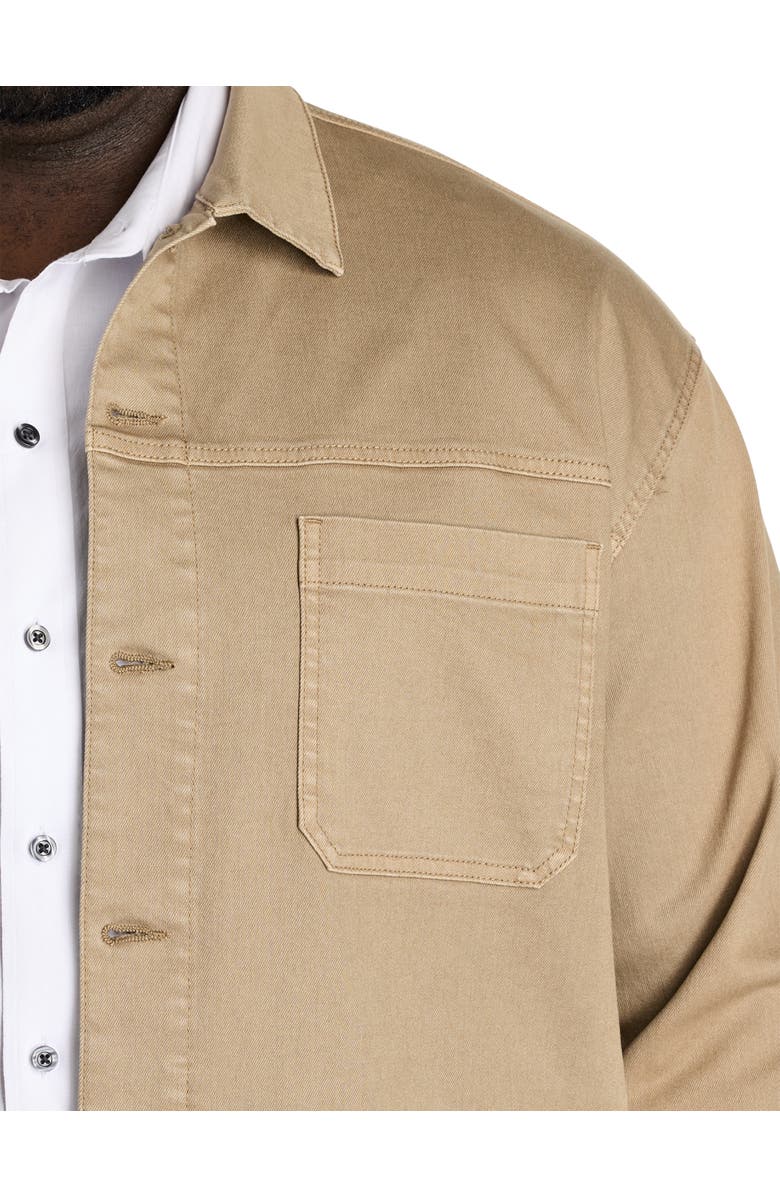 True Nation by DXL Big & Tall Broken In Utility Coat, Alternate, color, Dune