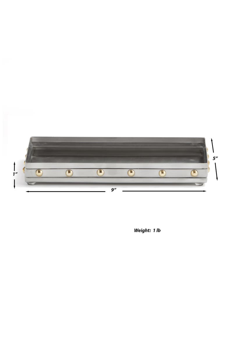 Rivets 3-Piece Bathroom Set, Alternate, color, SILVER