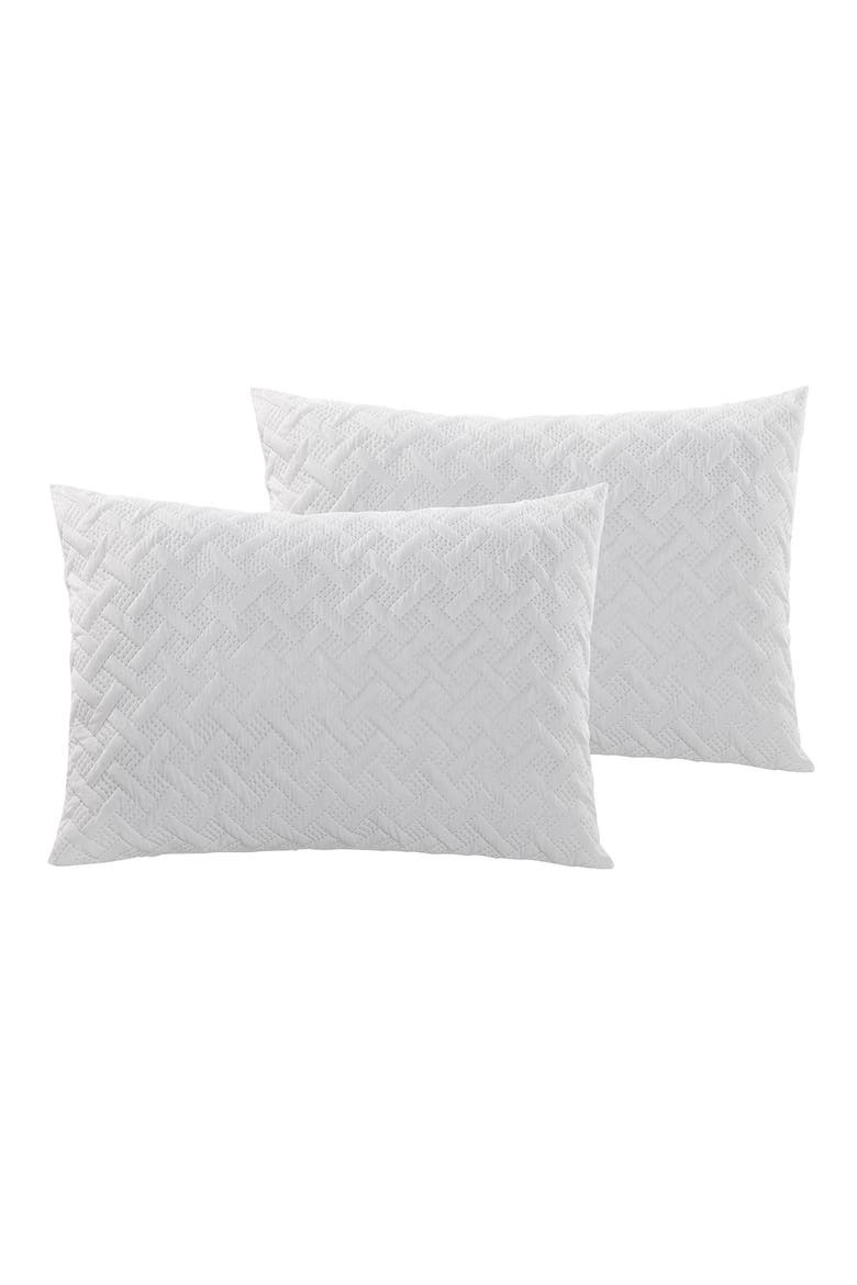 Nina Embossed Comforter Set - Full/Queen, Alternate, color, WHIT1