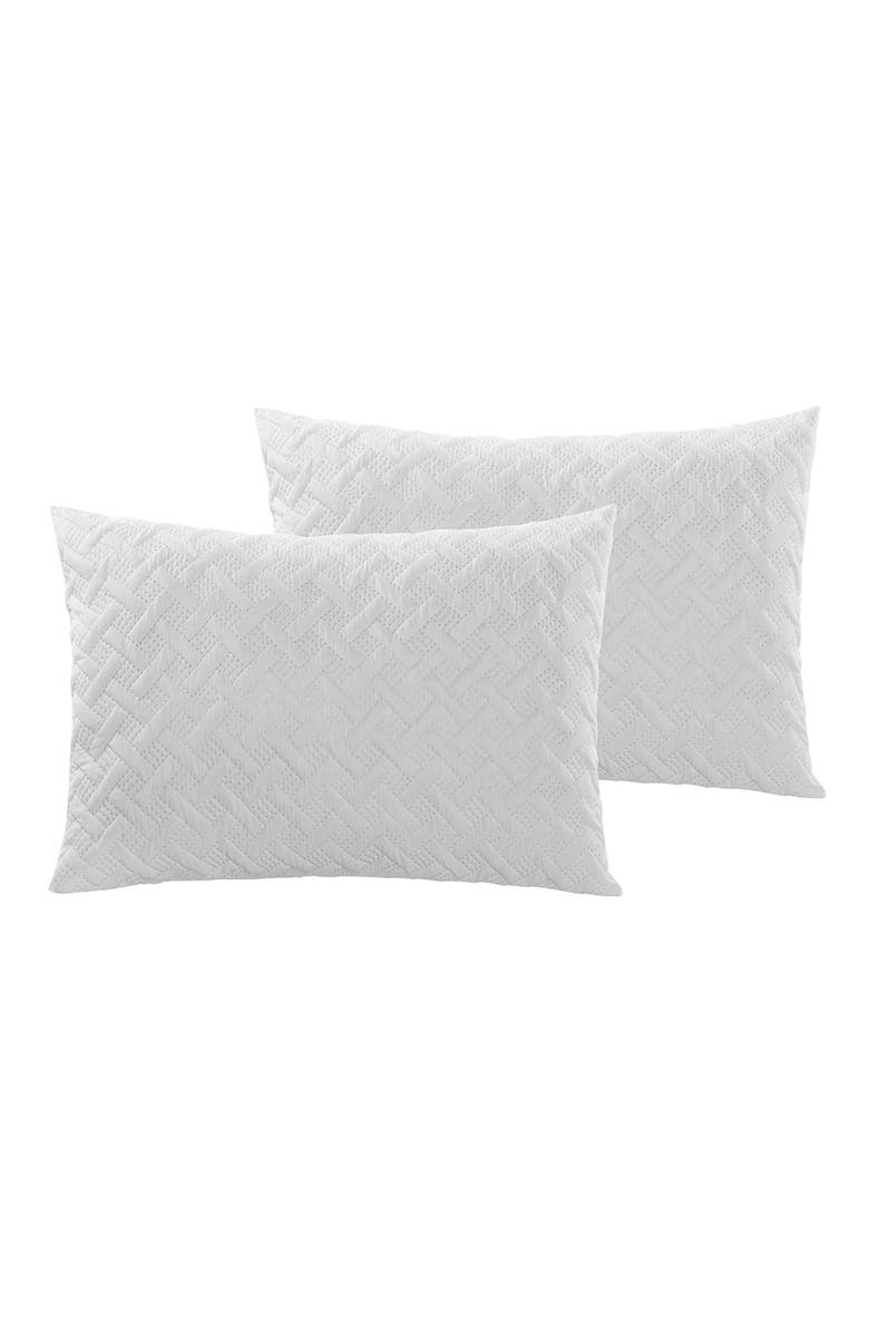 VCNY HOME Nina Embossed Comforter Set - Full/Queen, Alternate, color, Whit1