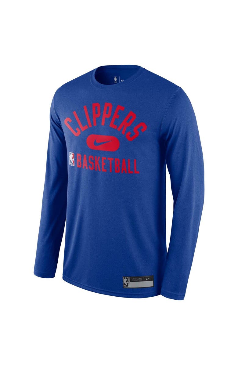 Nike Men's Nike Royal LA Clippers 2021/22 On-Court Practice Legend Performance Long Sleeve T-Shirt, Alternate, color, 
