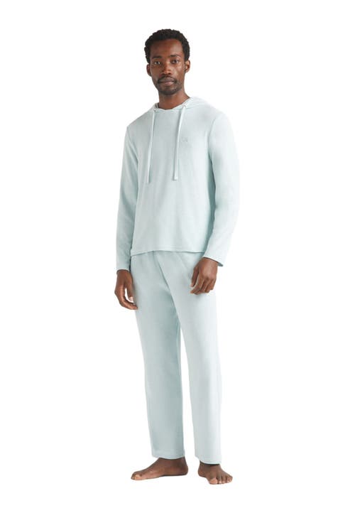 Vilebrequin Terry Long Sleeve Hooded T-shirt In Blue